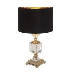 14 in. Gold Crystal Table Lamp by Litton Lane