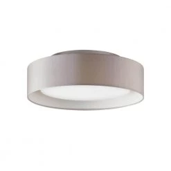 Naomi 15.75 in. 3-Light Gray Outside and White Inside Flush Mount by Bromi Design
