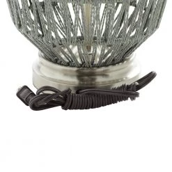 25 in. Grey Cotton Coastal Table Lamp by Litton Lane 14 25 in. Grey Cotton Coastal Table Lamp by Litton Lane -Litton Lane Sales gray litton lane table lamps 040899 fa 1000