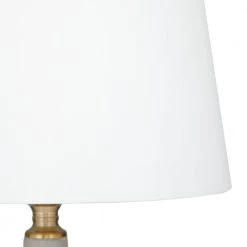 30 in. White Cement Modern Accent Lamp by Litton Lane 13 30 in. White Cement Modern Accent Lamp by Litton Lane -Litton Lane Sales gray litton lane table lamps 042445 77 1000
