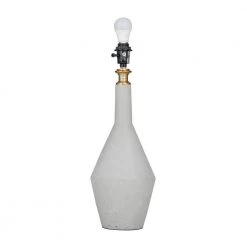 30 in. White Cement Modern Accent Lamp by Litton Lane 14 30 in. White Cement Modern Accent Lamp by Litton Lane -Litton Lane Sales gray litton lane table lamps 042445 c3 1000