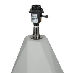 14 in. Light Grey Ceramic Table Lamp by Litton Lane 13 14 in. Light Grey Ceramic Table Lamp by Litton Lane -Litton Lane Sales gray litton lane table lamps 39986 44 1000