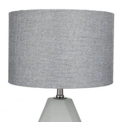 14 in. Light Grey Ceramic Table Lamp by Litton Lane 11 14 in. Light Grey Ceramic Table Lamp by Litton Lane -Litton Lane Sales gray litton lane table lamps 39986 4f 1000