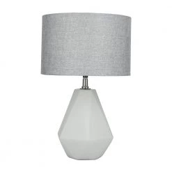 14 in. Light Grey Ceramic Table Lamp by Litton Lane