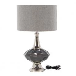 27 in. Silver Glass Table Lamp by Litton Lane 8 27 in. Silver Glass Table Lamp by Litton Lane -Litton Lane Sales gray litton lane table lamps 39993 4f 1000