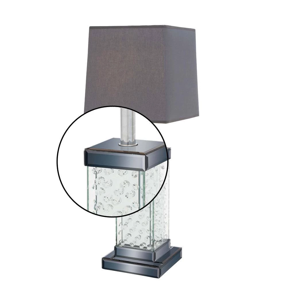 31 in. Grey Glass Table Lamp by Litton Lane 5 31 in. Grey Glass Table Lamp by Litton Lane - Image 3
