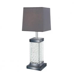 31 in. Grey Glass Table Lamp by Litton Lane