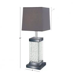 31 in. Grey Glass Table Lamp by Litton Lane 16 31 in. Grey Glass Table Lamp by Litton Lane -Litton Lane Sales gray litton lane table lamps 79295 76 1000