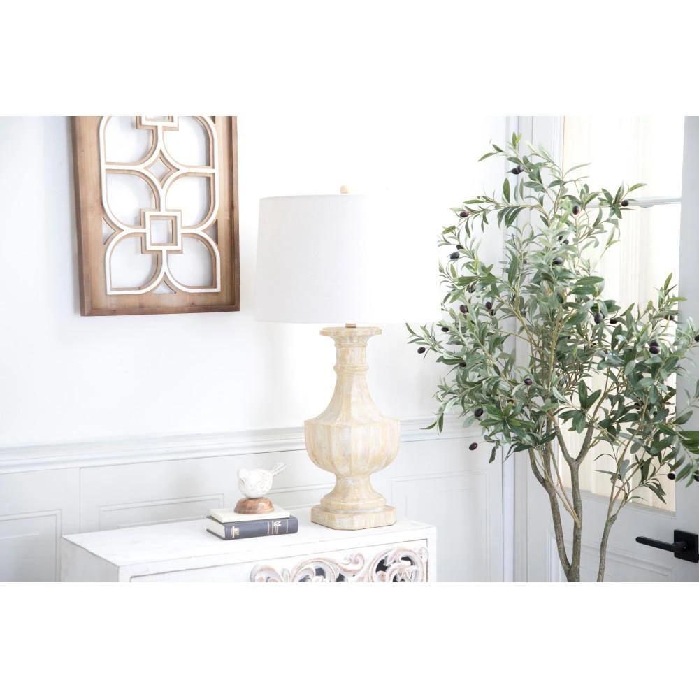 31 in. Beige Coastal Polystone Table Lamp (Set of 2) by Litton Lane 10 31 in. Beige Coastal Polystone Table Lamp (Set of 2) by Litton Lane - Image 8