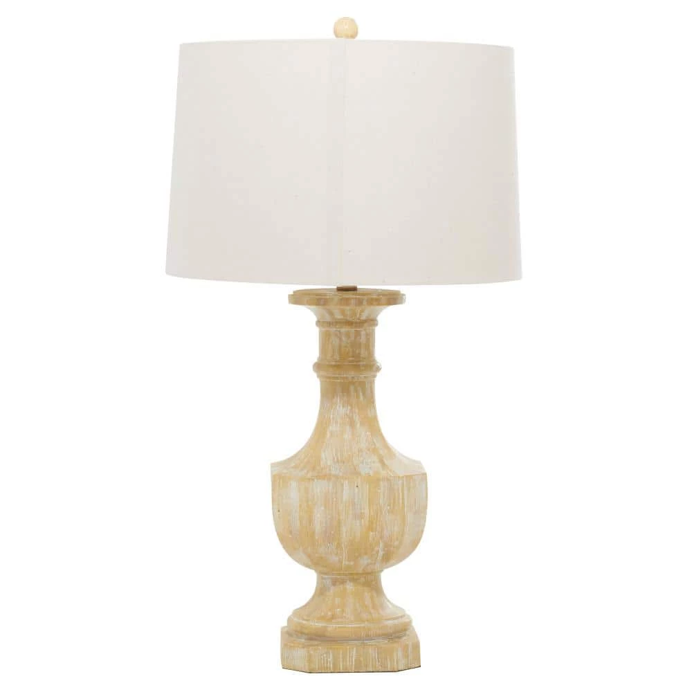 31 in. Beige Coastal Polystone Table Lamp (Set of 2) by Litton Lane 3 31 in. Beige Coastal Polystone Table Lamp (Set of 2) by Litton Lane