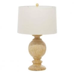 28 in. Beige Coastal Polystone Table Lamp (Set of 2) by Litton Lane