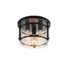 Alden 3-Light 12.01 in. Dia Flush Mount Ceiling Fixture by Bromi Design 2 Alden 3-Light 12.01 in. Dia Flush Mount Ceiling Fixture by Bromi Design -Litton Lane Sales matte black bromi design flush mount lights b6706 64 1000
