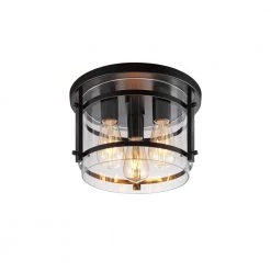 Alden 3-Light 12.01 in. Dia Flush Mount Ceiling Fixture by Bromi Design