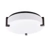 Harlna 2-Light 13.70 in. Dia Flush Mount Ceiling Fixture by Bromi Design -Litton Lane Sales oil rubbed bronze bromi design flush mount lights b6703 64 1000