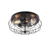 Brixton 15.35 in. 3-Light Dia Oil Rubbed Bronze Flush Mount Ceiling Fixture by Bromi Design 1 Brixton 15.35 in. 3-Light Dia Oil Rubbed Bronze Flush Mount Ceiling Fixture by Bromi Design -Litton Lane Sales oil rubbed bronze bromi design flush mount lights b6705 64 1000