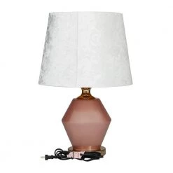 20 In. Pink Polyester Glam Table Lamp by Litton Lane 13 20 In. Pink Polyester Glam Table Lamp by Litton Lane -Litton Lane Sales pink litton lane table lamps 040189 66 1000