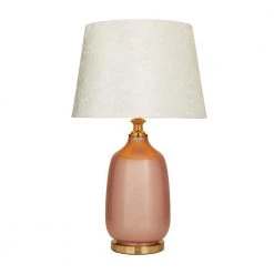 17 In. Pink Polyester Glam Table Lamp by Litton Lane