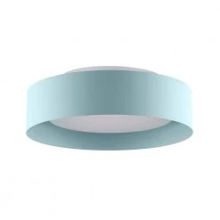 Lynch 15.75 in. 3-Light Powder Blue Flush Mount Ceiling Light by Bromi Design