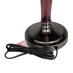 27 In. Red Velvet Glam Table Lamp by Litton Lane -Litton Lane Sales red litton lane table lamps 040480 77 1000