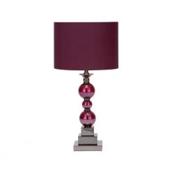 6 in. Dark Red Glass Table Lamp (Set of 2) by Litton Lane -Litton Lane Sales red litton lane table lamps 40101 c3 1000