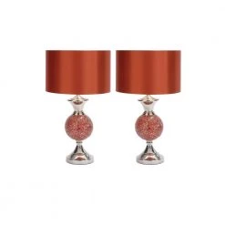 6 in. Red Glass Table Lamp (Set of 2) by Litton Lane -Litton Lane Sales red litton lane table lamps 40163 44 1000