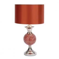 6 in. Red Glass Table Lamp (Set of 2) by Litton Lane