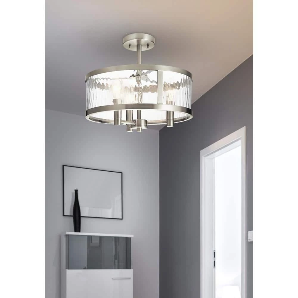 Merrick 3-Light 16.93 in. Dia Flush Mount Ceiling Fixture by Bromi Design 5 Merrick 3-Light 16.93 in. Dia Flush Mount Ceiling Fixture by Bromi Design - Image 3