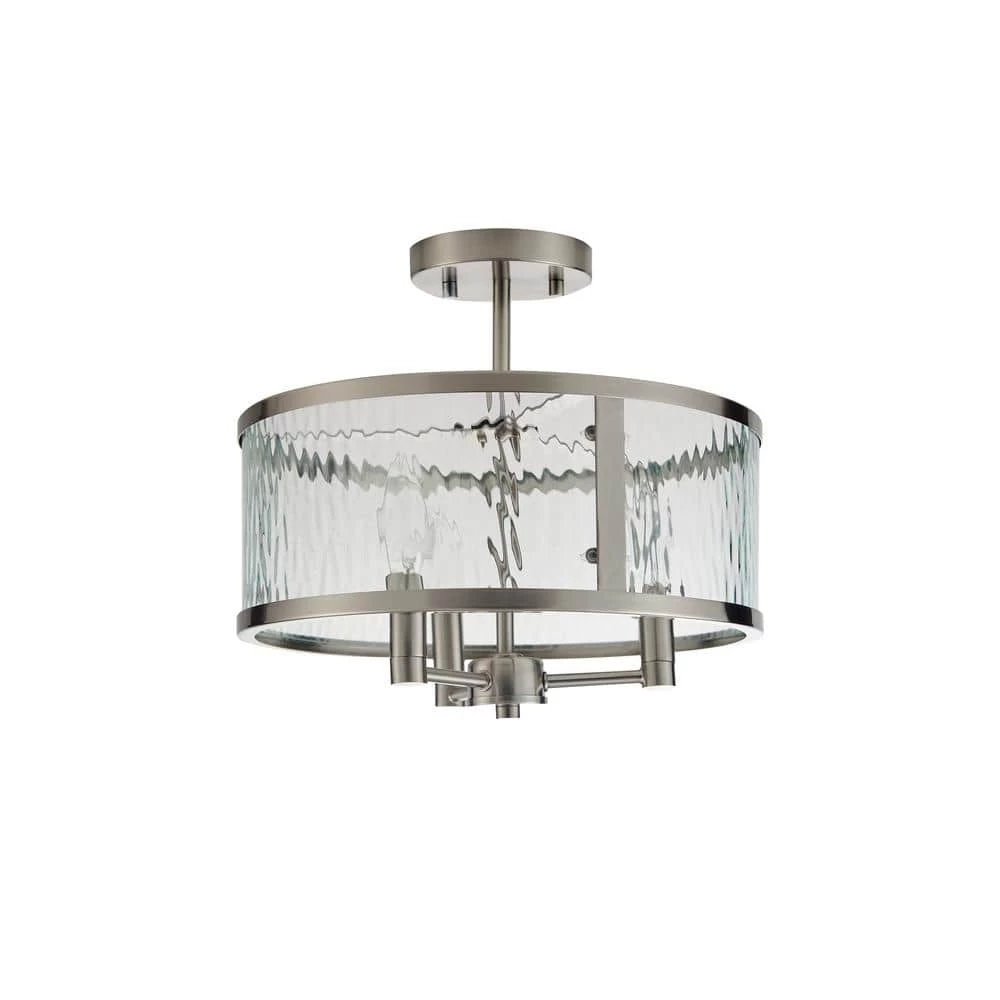 Merrick 3-Light 16.93 in. Dia Flush Mount Ceiling Fixture by Bromi Design 3 Merrick 3-Light 16.93 in. Dia Flush Mount Ceiling Fixture by Bromi Design