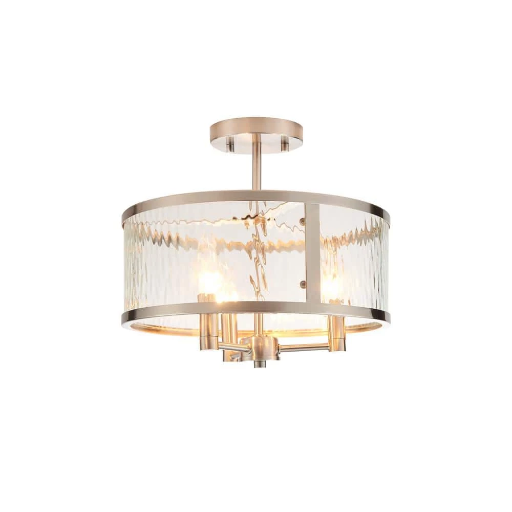 Merrick 3-Light 16.93 in. Dia Flush Mount Ceiling Fixture by Bromi Design 4 Merrick 3-Light 16.93 in. Dia Flush Mount Ceiling Fixture by Bromi Design - Image 2