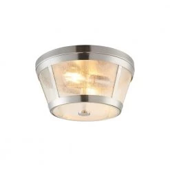 Parker 2-Light 13.78 in. Dia Flush Mount Ceiling Fixture by Bromi Design