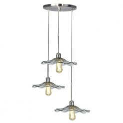 Moree Collection 3-Light Satin Nickel Pendant by Springdale Lighting