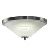 Houston 18-Watt Satin Nickel Integrated LED Ceiling Flush Mount by Springdale Lighting