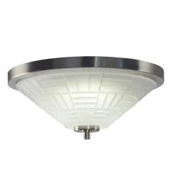 Houston 18-Watt Satin Nickel Integrated LED Ceiling Flush Mount by Springdale Lighting