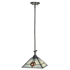 Mack Rose 1-Light Satin Nickel Mini Pendant by Springdale Lighting