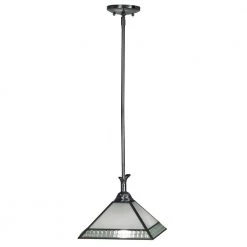 Albion 1-Light Satin Nickel Mini Pendant by Springdale Lighting