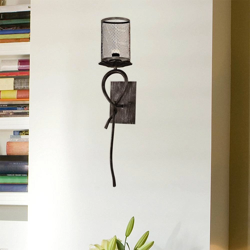 Desi 7.5-Watt Silk Black Integrated LED Wall Sconce by Springdale Lighting 5 Desi 7.5-Watt Silk Black Integrated LED Wall Sconce by Springdale Lighting - Image 4