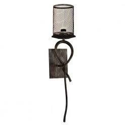 Desi 7.5-Watt Silk Black Integrated LED Wall Sconce by Springdale Lighting