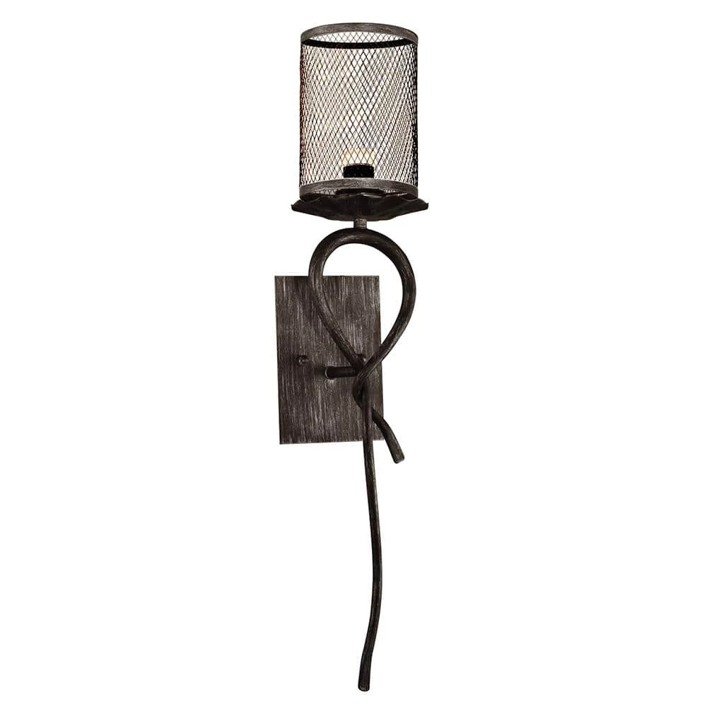 Desi 7.5-Watt Silk Black Integrated LED Wall Sconce by Springdale Lighting 2 Desi 7.5-Watt Silk Black Integrated LED Wall Sconce by Springdale Lighting