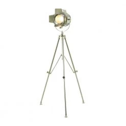 64 in. Silver Stainless Steel Nautical Floor Lamp by Litton Lane