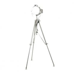 64 in. Silver Stainless Steel Nautical Floor Lamp by Litton Lane -Litton Lane Sales silver litton lane floor lamps 042055 66 1000
