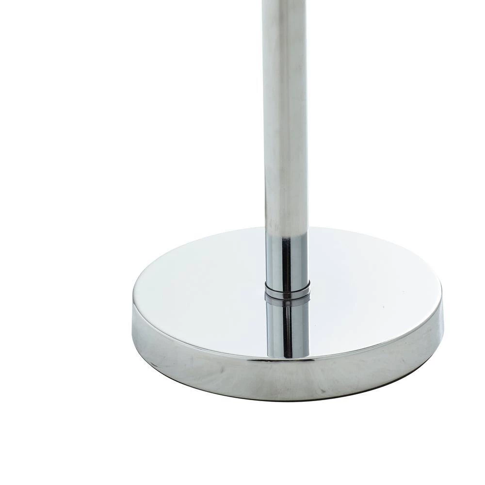 30 in. Silver Metal Contemporary Table Lamp (Set of 2) by Litton Lane 9 30 in. Silver Metal Contemporary Table Lamp (Set of 2) by Litton Lane - Image 7