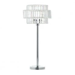 30 in. Silver Metal Contemporary Table Lamp (Set of 2) by Litton Lane