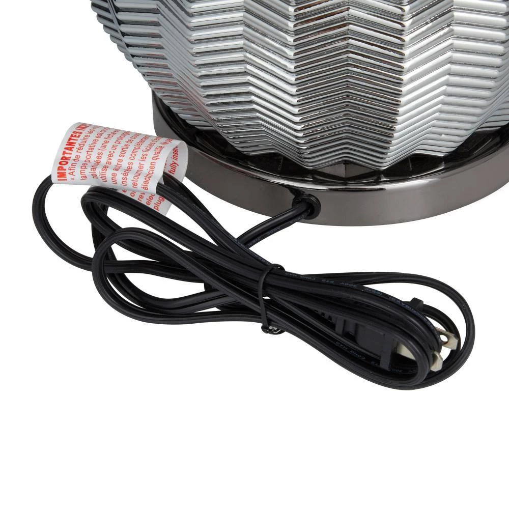 20 In. Black Polyester Transitional Table Lamp by Litton Lane 6 20 In. Black Polyester Transitional Table Lamp by Litton Lane - Image 4