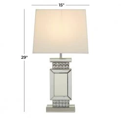 29 in. Silver Wood Glam Table Lamp by Litton Lane 16 29 in. Silver Wood Glam Table Lamp by Litton Lane -Litton Lane Sales silver litton lane table lamps 040164 76 1000