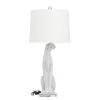 29 in. White Polystone Glam Table Lamp (Set of 2) by Litton Lane 1 29 in. White Polystone Glam Table Lamp (Set of 2) by Litton Lane -Litton Lane Sales silver litton lane table lamps 040388 64 1000