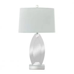 29 in. Silver Glass Glam Table Lamp by Litton Lane