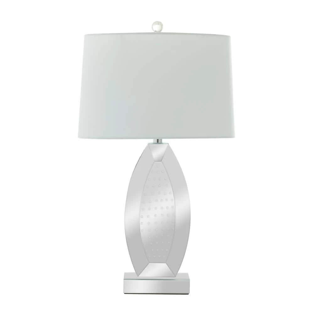 29 in. Silver Glass Glam Table Lamp by Litton Lane 3 29 in. Silver Glass Glam Table Lamp by Litton Lane