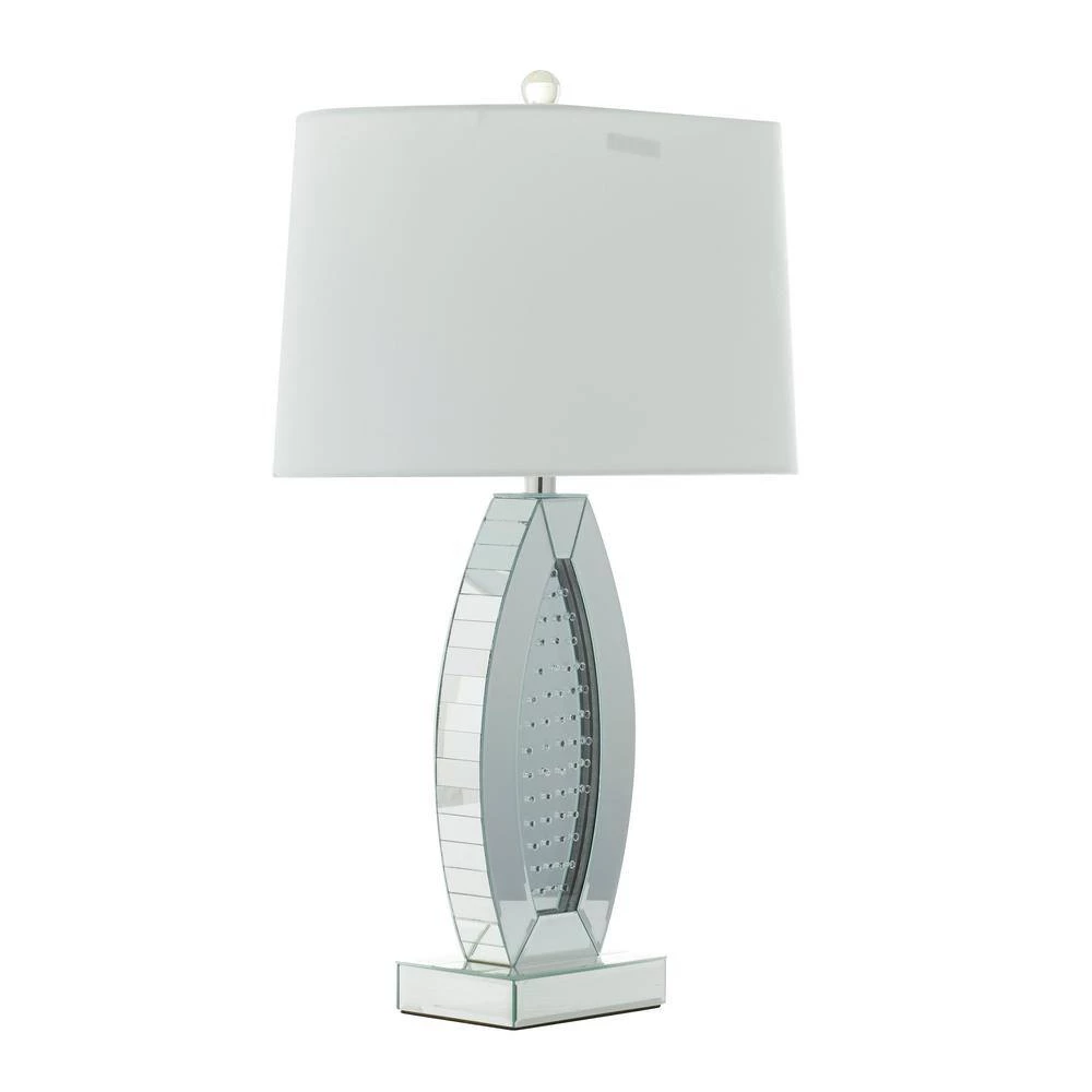 29 in. Silver Glass Glam Table Lamp by Litton Lane 8 29 in. Silver Glass Glam Table Lamp by Litton Lane - Image 6