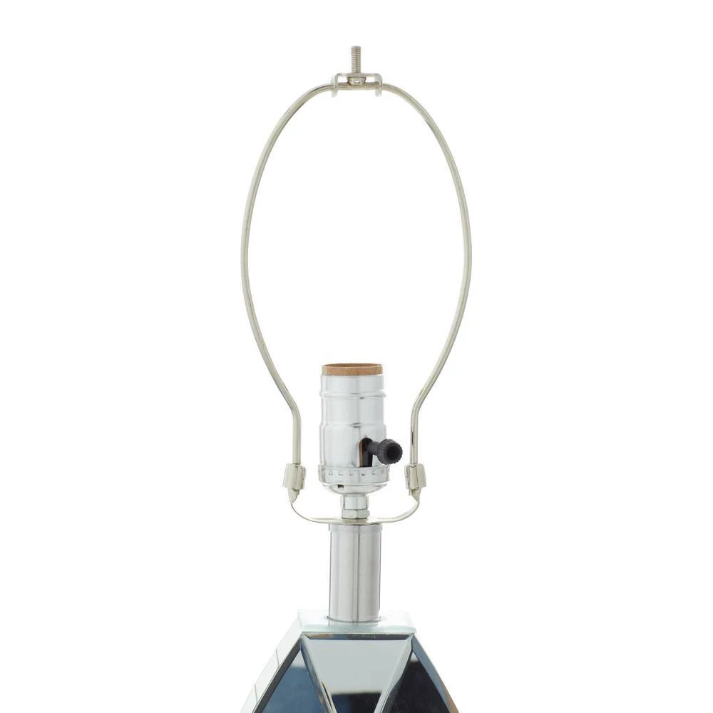 29 in. Silver Glass Glam Table Lamp by Litton Lane 4 29 in. Silver Glass Glam Table Lamp by Litton Lane - Image 2