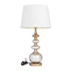 30 in. Gold Linen Transitional Buffet Lamp by Litton Lane 13 30 in. Gold Linen Transitional Buffet Lamp by Litton Lane -Litton Lane Sales silver litton lane table lamps 040567 c3 1000